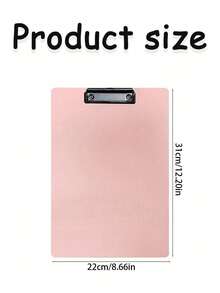 1/4pcs Ombre Color Clipboard - Thick A4/A5 Size Clipboard - File Folder, Paper, School And Office Stationery, Student Drawing Board, Suitable For Nurse/Teacher/Student, Office And Classroom Use - Pink - View 9