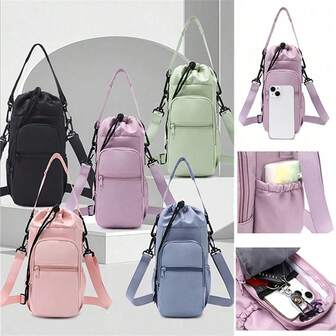 1 st multifunktionell reseväska för vattenflaskor, utomhuscykling och sportvattenflaska med en axelrem