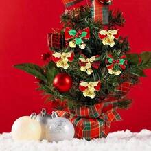 500/200/50/20pcs Christmas Gift Wrapping Bow - Handmade Red, Gold And Green Plaid Pattern Bow Decoration, Heart Bow, DIY Hand-Made Bow, Clothes, Bags, Bow, Suitable For Gifts And Handicrafts, Christmas, Christmas Decorations, New Year, New Year's Day, Valentine's Day, Mother's, Valentine's Day Party, Home Decor, Home Gifts - Multicolor - View 9