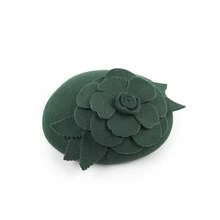 1pc Wool Blend Beret Fascinator Hats For Women Tea Party Hats Fascinators Kentucky Derby Hat Wedding Cocktail Flower Hats - Multicolor - View 5