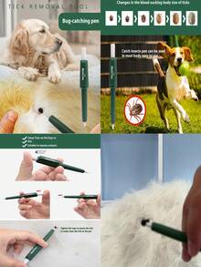 Pet Flea-Killing Pen - Portable Dog Flea And Tick Remover - Pet Grooming Supplies - Dog Hair Removal Tool - Disassembly Kit - Multicolor - View 11