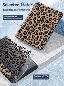 这款棕色豹纹双面亚克力透明水晶平板电脑保护套兼容 iPad 11 (2025/10.9)/Air 4/5/6/7 (2025/10.2)/Pro 11/10/9.7/10.5 以及 Galaxy Tab A9。它具备睡眠/唤醒功能和多角度折叠支架，是日常平板电脑保护的理想之选，也是一份绝佳的节日礼物。时尚简约的豹纹图案更彰显您的个性风格。 - 彩色 - 查看 11