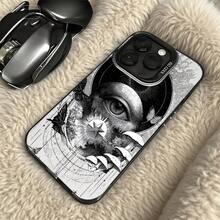 Funda de Teléfono Patrón de Ojos Blancos y Hongos con Estrellas y Mariposas para iPhone 14 15 Pro Max  Galaxy S23 S24 Plus Ajuste Universal para Todas las Estaciones Opción de Regalo Ideal - Plateado - Ver 5