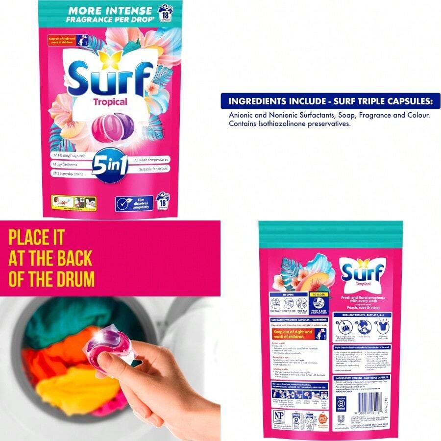 Tropical Detergent Capsules 18 Pack - 18粒膠囊 - 查看 1