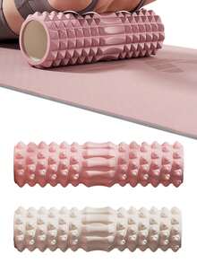 Thigh Slimming Massage Wolf Fang Rod Floss Ball Yoga Stick Lángyá Rod Roller Massager Muscle Relaxation - Pink - View 3