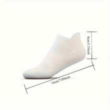 5 Pairs Of Breathable And Durable Simple Black Heart-Shaped Socks, Versatile And Fashionable, Suitable For Daily Wear, Can Be Used As Christmas Gifts - black-5pairs - 查看 7