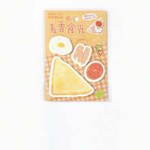 80pcs Assorted Fireworks Life Illustration Sticky Notes, Energetic Kitchen Series, Suitable For Gifts, Office, Home, Marking, Labels, Classrooms, Entertainment Toys, Student Journals, Creative Vintage Decor Stickers