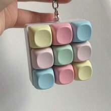 1pc Finger Stress Key Chain Toys, Keychains Sensory Toys Fidget Toy Stress Relief Finger Toys, Hobby Collectible Party Supplies, Creative Toys For Teens, Stress Relief For Teens (Color Random) - 彩色 - 查看 1