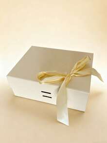 1个可折叠礼盒，礼品包装盒，适用于沙特国庆节赠送亲朋好友，通用节日礼品包装 - 黃色 - 查看 10