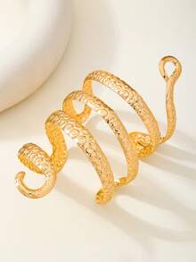 1 Women's Exaggerated Personalized Wrapped Ankle Bracelet (No Gift Box) - Yellow Gold - View 3