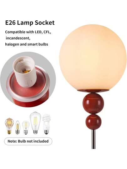 Alpinaluz "LOKE" E27 Vloer Lamp Multi Ball Opaque Wit Sphere view 5