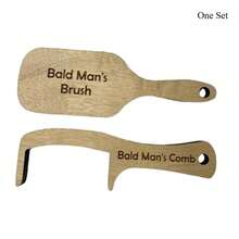 1pc Funny Gift For Bald Men - Comb, Novelty Adult Party Gift, Father's Day Gift, Weird Gift, Useful Item, Cute Aesthetic, Cool Gadget - Beige - View 9