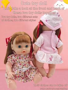 29厘米手持娃娃篮玩具，逼真仿真电动玩具娃娃，推荐送给女孩的礼物，生日和节日礼物