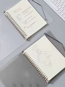 1 Carpeta A5/A4 - Cuaderno de hojas sueltas de PP resistente, capacidad de 180 páginas, superficie mate, núcleo desmontable - Escuela, oficina, diario, organizador de proyectos - Compatible con carpetas de anillas y grapas - Útiles escolares, almacenamiento de documentos, diseño elegante, estructura duradera, para profesionales de oficina