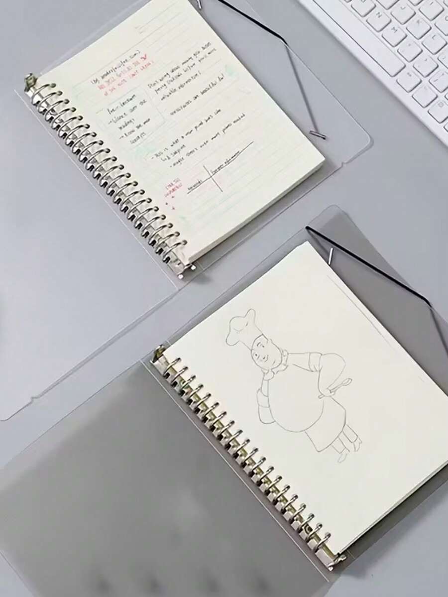 1 Carpeta A5/A4 - Cuaderno de hojas sueltas de PP resistente, capacidad de 180 páginas, superficie mate, núcleo desmontable - Escuela, oficina, diario, organizador de proyectos - Compatible con carpetas de anillas y grapas - Útiles escolares, almacenamiento de documentos, diseño elegante, estructura duradera, para profesionales de oficina