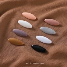 8pcs Scarf Safety Pins And Clips Glossy Hijab Plastic Cover Hijab Pin Pack For Women - D - View 12