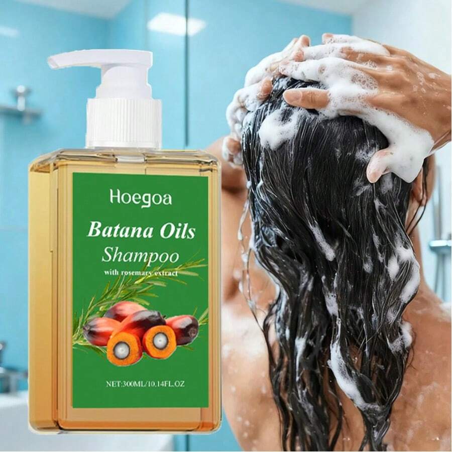 300ml,Batana Shampoo, Deeply Moisturizing And Nourishing Hair Strands, Making Hair Smooth And Lustrous, Reducing Frizz, Improving Hair Quality And Hair Loss, Is A Hair Care Shampoo - Rosemary - View 1