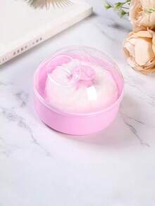 2pcs/1pc Velvet Powder Puff, Powder Puff Box, Salon Hair Cleansing Powder Puff, Talcum Powder Puff Box - Multicolor - View 3