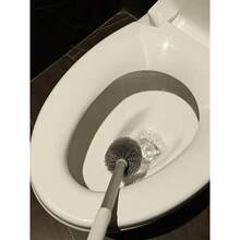 Deep-Cleaning Toilet Brush With Stainless Steel Handle - Flexible Head For Hard-To-Reach Areas Under The Rim, Durable PP Bristles That Won't Shed Or Scratch, Rust-Resistant For Bathroom Use,Toilet Bowl Cleaner Brush, Hard-To-Reach Cleaning, Angle Cleaning Brush, Deep Cleaning Brush, Bendable Brush,Stainless Steel Handle, PP Bristles, Durable Construction, Rust-Proof, Anti-Shedding Bristles - 白色 - 查看 5