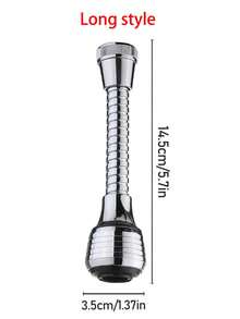 1 件厨房小工具 2 种模式 360 度旋转起泡器高压水龙头延长器节水浴室厨房配件用品家居浴室装饰秋季装饰返校 - 銀色 - 查看 10