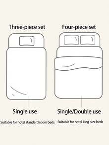 Disposable Bed Sheet Sets, Bathrobes, Towels, Duvet Covers, Pillowcases, And Three- Or Four-Piece Double/Travel Hotel And Travel Supplies.With High-Quality.SOFT,COMFORT MATERIAL.Being Sturdy And Tear-Resistant, Ensuring A Breathable,Non-Suffocating Sleep Experience That Caters To All Your Comfort Needs.Individually Packaged, Small And Convenient.For Home, Hotel, Travel, Tourism,Party Favor Halloween Valentine's Day, Christmas - Multicolor - View 10