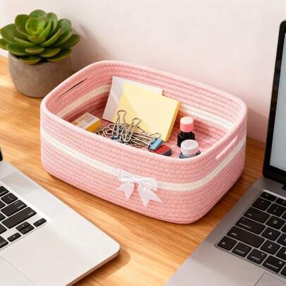 1个圣诞礼物篮，收纳篮，糖果礼篮，圣诞收纳篮，礼品篮，适合卧室客厅收纳，适合秋冬季收纳，氛围收纳篮，圣诞礼物收纳篮