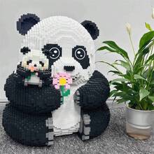12000 chiếc Hoa Gấu Trúc Gấu Trúc Khổng Lồ Động Vật Dễ Thương Tự Làm Đồ Chơi Xếp Hình Trang Trí 3D Đồ Chơi Xếp Hình Hoa Gấu Trúc Khối Xây Dựng Quà Tặng Sinh Nhật Cho Các Bữa Tiệc Và Quà Tặng - người mẫu - Xem 3