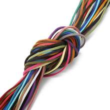 10条/套 10米 韩国绒布绳 多色扁平绒面绳 仿皮绳 适用于花艺丝带礼品包装配件工艺品装饰DIY珠宝制作 - 韓國絨一公尺一條 - 查看 3
