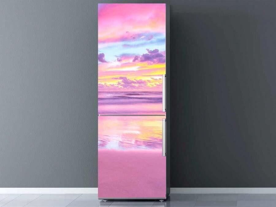 Oedim Vinyl-Kühlschrankspiegel "Sonnenaufgang am Strand", verschiedene Größen zur Auswahl - 1PC - Übersicht 1