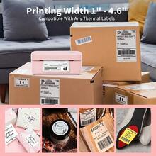 Marklife X4 Bluetooth Wireless Thermal Label Printer, Suitable For Logistics, Postal, Maritime And Air Transport, Personal Design, Clothing Labels, Food Labels, Etc. Compatible With Android, Apple And Windows Systems, Comes With 100 Sheets. Valentine's Day Gift - EU C Type Plug(220-240V) - View 9