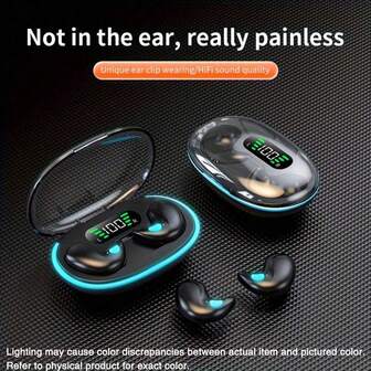 Nowe, prawdziwie bezprzewodowe słuchawki douszne z 2025 roku, zapewniające wygodę snu, słuchawki douszne, bas TWS HIFI, dźwięk stereo ACC, połączenia w wysokiej rozdzielczości, kompatybilne z systemami Android i iOS, słuchawki gamingowe, inteligentne słuchawki dla par, prezent na Halloween