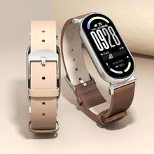 小米手环 8/9/10 表带，兼容小米智能手环 8 NFC 全球版 PU 皮革表带，小米 8 腕带，小米手环 9 - MiBand 8/9/10 - 查看 5