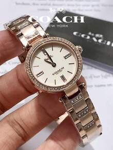 Coach Park White Dial Rose Gold-tone Ladies Watch - 玫瑰金 - 查看 11