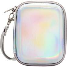 Frankmate - Funda de transporte pequeña rígida para Fujifilm  Mini Link para impresora de teléfono inteligente, funda protectora de EVA, bolsa de almacenamiento para cable de viaje (plateado - Plata deslumbrante - Ver 4
