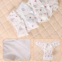 Pañal  de tela reutilizable 3 piezas - Blanco - Ver 5