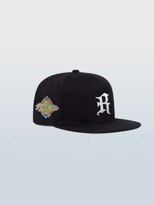 1 pieza Gorra de béisbol ajustable con bordado de letra R, unisex, gorra casual tipo snapback para deportes al aire libre, viajes y correr (disponible en varios colores) - Multicolor - Ver 12