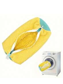 Slouchy Shoe Wash Bag - Durable, Reusable Sports Shoe Cleaning Bag With Soft Brush And Mesh, Anti-Deformation, 4 Color Options, Machine Washable, Laundry Bag | Casual Style | Polyester Bag, Shoe Bag, Sneaker Laundry Protector For Travel, Gym, Dorm, Back To School Essentials, Weekend Getaways, Outdoor Activities, Athletic Shoe Care, Breathable Mesh Ventilation, Easy Maintenance, Lightweight Packable Design, Gift-Ready Holiday Stocking Stuffer For Christmas, Thanksgiving Host Prep, Halloween Costume Accessory, Post-Workout Odor Control, Shoe Storage Organizer For Closet, Lint-Resistant, Protects Shape During Wash Cycles, Ideal For Sneakerheads, Runners, Sports Teams, Everyday Casual Footwear Care - Multicolor - View 3