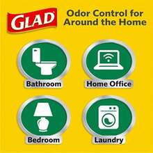 Glad Small Drawstring Trash Bags - 4 Gallon White Trash Bag, Febreze - 34 Count(34 Count Citrón dulce y lima) - Multicolor - Ver 6