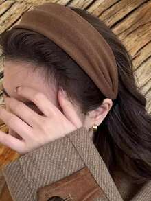 Women's Wide Plush Headband, Fashion Hair Hoop For Casual Daily Wear Head Accessories - Multicolor - View 4