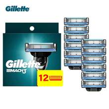 Gillette Mach 3 Blades Refills, 12 Razor Refills - Multicolor - View 1