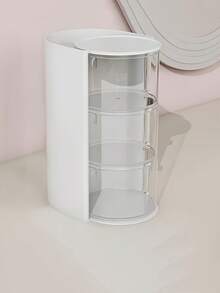 Hộp đựng phụ kiện tóc nhiều tầng trong suốt có thể xoay, hộp nhựa chống bụi dùng để bàn, đựng đồ trang điểm, bút chì, thích hợp làm quà tặng dịp Giáng sinh, Năm mới, các bữa tiệc và lễ hội. - Nhiều màu - Xem 9