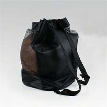 1pc Drawstring Mesh Sports Bag, Suitable For Storing Volleyball, Soccer, Basketball - Multicolor - View 5
