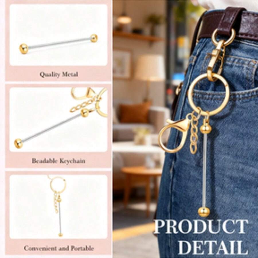 DIY Keychain, Phone Case, Earphone Case Pendant, Fashionable Gradient Colorful Metal Keychain, Personalized Removable Bag Charm And Phone Strap Accessory For Women Girls Teens, Customizable Craft Supplies For DIY Gifts, Ombre Iridescent Key Ring For Back To School Parties Halloween Christmas Stocking Fillers Birthday Bridal Party Favors Travel Everyday Use Stylish Minimalist Modern Accessory For Purses Keys Phones Cute Charm