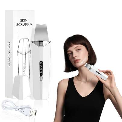 Ultrasonic Beauty Scraper, Blackhead Remover, Home Beauty Device, Acne & Blackhead Removal Scraper. Ultrasonic Facial Exfoliation Treatment, Ultrasonic Skin Rejuvenation Care At Beauty Salons. Ultrasonic Skin Device For Ultrasonic Exfoliation, Skin Cleansing Scraper, Gift For Women