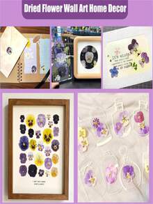 32/64 片干压三色堇花，紫色、蓝色、黄色、白色，适用于树脂 DIY 艺术、珠宝、蜡烛和肥皂制作 - 彩色 - 查看 7