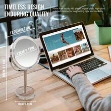 Magnifying Mirror 30X/1X Mirror Double Sided With Magnification, Round Vanity Tabletop Mirror - Like Style 360 Rotation Portable Dressing Table Desk Bathroom Bedroom Travel