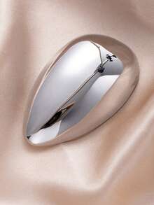 1PC Minimalist Versatile Stainless Steel Water Droplet Shaped Brooch, Perfect As A Birthday Gift For Friends Or Professional Women Who Pursue Individuality. Its Design Showcases Taste And Care. - Multicolor - View 5