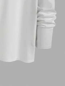 Disney طقم تيشيرت بأكمام طويلة وبنطال فضفاض واسع، تصميم أحادي اللون مع طباعة ميكي ماوس، طراز كاجوال مناسب للارتداء اليومي والجري، متعدد الاستخدامات للربيع والخريف