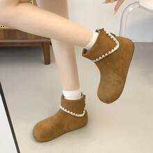 Women Flats - Khaki - View 8