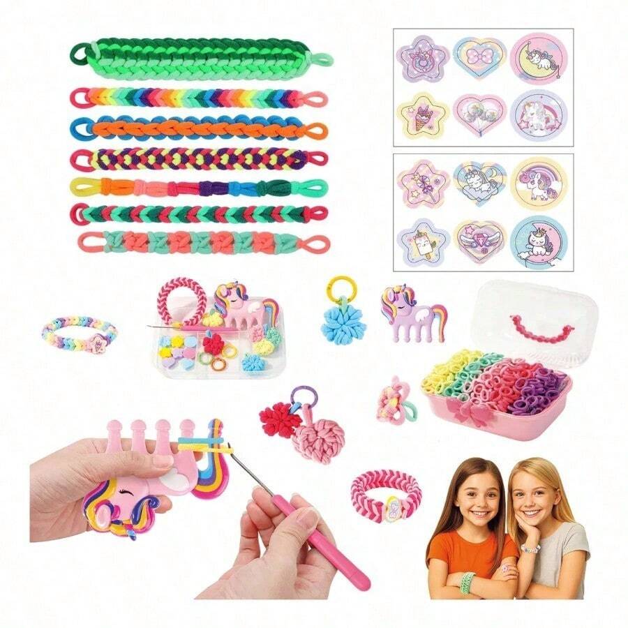 Kit De Ligas Para Pulseras Elásticas Para Niñas, 1000 Piezas - por defecto - Ver 1
